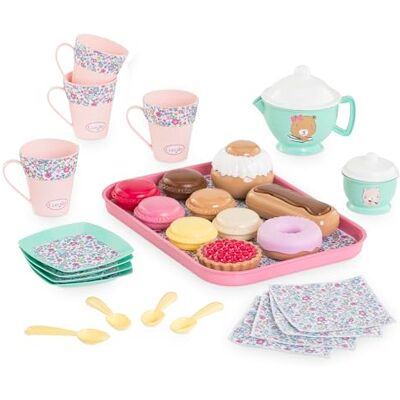 Corolle 9000310050 Ma Dinette Tea and Snack, 30 Accessories, for Dolls-Dolls, from 18 Months Corolle 9000310050 Ma Dinette Tea and Snack, 30 Accessories, for Dolls-Dolls, from 18 Months
