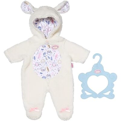 Baby Annabell Sheep Onesie 709825 Clothing Items & Accessories for Dolls up to 43cm Features Hood with Sheep Ears Includes Clothing Hanger Suitable for Kids from 3+ Baby Annabell Sheep Onesie 709825 Clothing Items & Accessories for Dolls up to 43cm Features Hood with Sheep Ears Includes Clothing Hanger Suitable for Kids from 3+