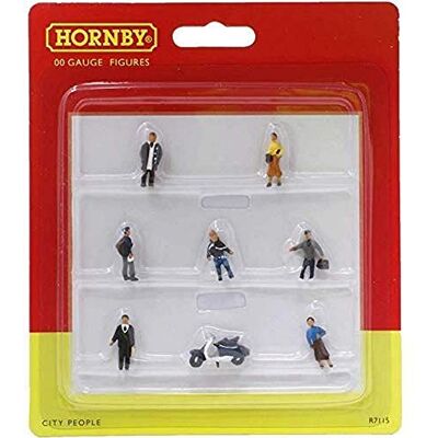 Hornby R7115 City People for Model Railway OO Gauge, Model Train Accessories for Adding Scenery, Dioramas, Woodland, Buildings and More, Model Making Kits 1:76 Scale Model Accessory Hornby R7115 City People for Model Railway OO Gauge, Model Train Accessories for Adding Scenery, Dioramas, Woodland, Buildings and More, Model Making Kits 1:76 Scale Model Accessory