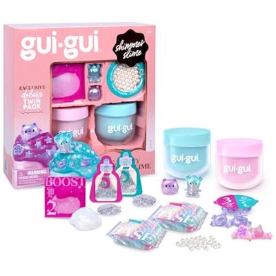 Gui Gui Slime Kit Shimmer Deluxe 2-Pack, Iridescent Slimes Gui Gui Slime Kit Shimmer Deluxe 2-Pack, Iridescent Slimes