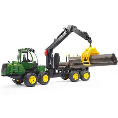 Bruder John Deere tractor with Accessories– 1:16 Scale Forestry Forwarder; Removable Crane, Rotating Cab & Compatible bWorld Vehicles; Ages 3+ Bruder John Deere tractor with Accessories– 1:16 Scale Forestry Forwarder; Removable Crane, Rotating Cab & Compatible bWorld Vehicles; Ages 3+