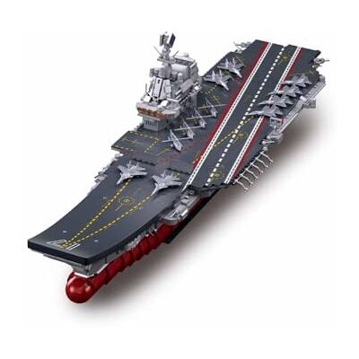 Sluban Shandong Aircraft Carrier Model Kit, 1/450 Scale, 1413 Pieces, Military Building Set, M38-B1189 Sluban Shandong Aircraft Carrier Model Kit, 1/450 Scale, 1413 Pieces, Military Building Set, M38-B1189