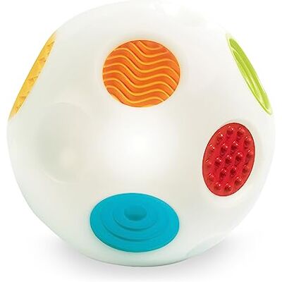 INFANTINO Sensory Senso Stimulates Sensory Development Musical Sound Ball Interactive Learning Aid Educative Toys Promotes Motor Skills For Babies 9-36 Months Multicoloured Baby Gift INFANTINO Sensory Senso Stimulates Sensory Development Musical Sound Ball Interactive Learning Aid Educative Toys Promotes Motor Skills For Babies 9-36 Months Multicoloured Baby Gift