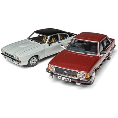 Corgi Diecast Model Cars CC91991 Ford Capri Mk2 X-Pack, Ford Granada Mk2 2.8i Ghia, Men & Women Souvenir Gifts from UK Small Die Cast Toy Car Models for Boys, Gift for Motor Enthusiasts Corgi Diecast Model Cars CC91991 Ford Capri Mk2 X-Pack, Ford Granada Mk2 2.8i Ghia, Men & Women Souvenir Gifts from UK Small Die Cast Toy Car Models for Boys, Gift for Motor Enthusiasts