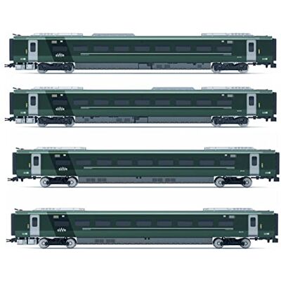 Hornby Coach Car R40351 GWR, Class 802/1 Coach Pack Era 11 Train Toy, 00 Gauge Carriage for Train Set, Rolling Stock Models for Adults 1:76 Scale Model Gift, Green Hornby Coach Car R40351 GWR, Class 802/1 Coach Pack Era 11 Train Toy, 00 Gauge Carriage for Train Set, Rolling Stock Models for Adults 1:76 Scale Model Gift, Green