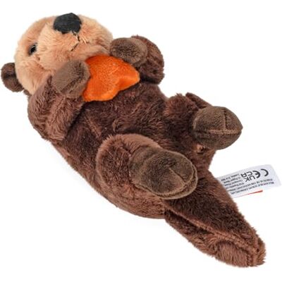 WILD REPUBLIC Pocketkins Eco Sea Otter, Stuffed Animal, 5 Inches, Plush Toy, Made from Recycled Materials, Eco Friendly, Brown WILD REPUBLIC Pocketkins Eco Sea Otter, Stuffed Animal, 5 Inches, Plush Toy, Made from Recycled Materials, Eco Friendly, Brown