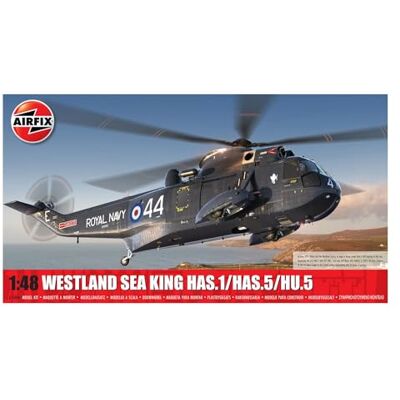 Airfix Model Set A11006 Westland Sea King HAS.1/HAS.2/HAS.5/HU.5 Model Building Kit Plastic Model Helicopter Kits for Adults & Children 8+, Set Includes Sprues & Decals 1:48 Scale Model Airfix Model Set A11006 Westland Sea King HAS.1/HAS.2/HAS.5/HU.5 Model Building Kit Plastic Model Helicopter Kits for Adults & Children 8+, Set Includes Sprues & Decals 1:48 Scale Model
