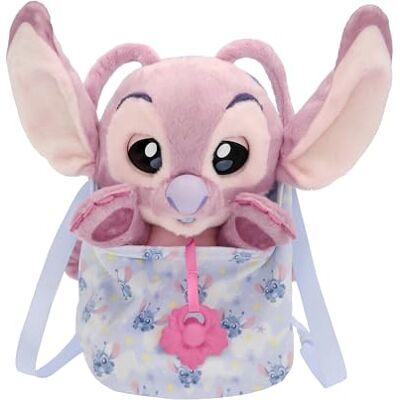 BABY PAWS Disney Angel Interactive Plush Toy with Sounds, Soft Cuddly Angel Teddy, Opens & Closes Eyes, Includes Carry Bag, Gift for Toddlers & Children 3+ Years, 24 cm BABY PAWS Disney Angel Interactive Plush Toy with Sounds, Soft Cuddly Angel Teddy, Opens & Closes Eyes, Includes Carry Bag, Gift for Toddlers & Children 3+ Years, 24 cm