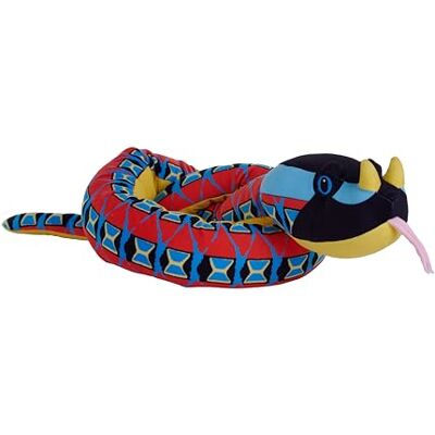 WILD REPUBLIC Snakes Eco Rhino Viper, Stuffed Animal, 54 Inches, Plush Toy, Fill is Spun Recycled Water Bottles, Eco Friendly WILD REPUBLIC Snakes Eco Rhino Viper, Stuffed Animal, 54 Inches, Plush Toy, Fill is Spun Recycled Water Bottles, Eco Friendly