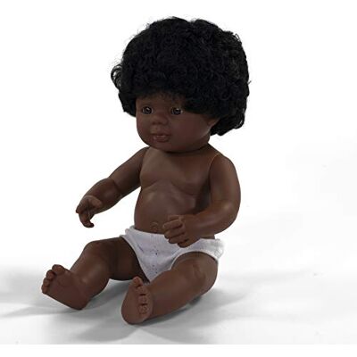 Miniland Baby doll African American girl 38 cm in box with underwear Miniland Baby doll African American girl 38 cm in box with underwear