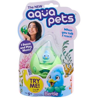 Aquapets Bertie interactive dancing pets with musical sounds and moves. Aquapets Bertie interactive dancing pets with musical sounds and moves.