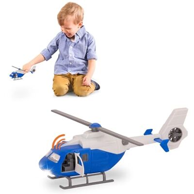 Driven by Battat Rescue Helicopter Toy with Lights and Sound, Trucks, Micro Driven by Battat Rescue Helicopter Toy with Lights and Sound, Trucks, Micro