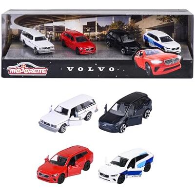 Majorette 212057615SD1 Volvo Cars 4-Pack Gift Box Gift Box from with 4 Pieces Volvo Metal Cars with Freewheel, 7.5 cm, From 3 Years Majorette 212057615SD1 Volvo Cars 4-Pack Gift Box Gift Box from with 4 Pieces Volvo Metal Cars with Freewheel, 7.5 cm, From 3 Years
