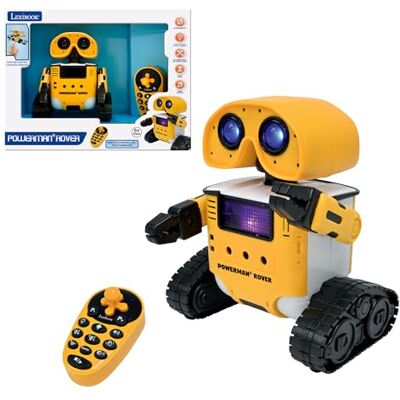 LEXIBOOK , Powerman® Rover, Your adorable remote-controlled robot companion, Remote and gesture control, Plays music and dances, Repeats after you, Light and sound effects, STEM programmable, ROB14LXB LEXIBOOK , Powerman® Rover, Your adorable remote-controlled robot companion, Remote and gesture control, Plays music and dances, Repeats after you, Light and sound effects, STEM programmable, ROB14LXB