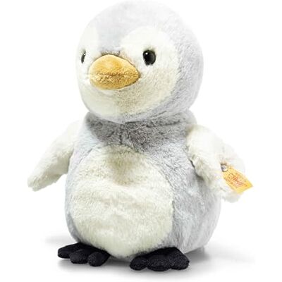Steiff Lio Penguin light grey 21 cm, Soft Cuddly Friends, Stuffed Animal Penguin, fluffy Plush-Toy for playing & cuddling, made of cuddly soft Plush for gentle Baby Skin, Machine washable Steiff Lio Penguin light grey 21 cm, Soft Cuddly Friends, Stuffed Animal Penguin, fluffy Plush-Toy for playing & cuddling, made of cuddly soft Plush for gentle Baby Skin, Machine washable