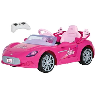 Peg Perego Barbie RC Electric Ride On Car for Toddlers, 12V Battery Powered Toy Car with Remote Control & Manual Mode, Dual Seats for 2 Dolls, Opening Doors, Lights & Sounds, Ages 18+ Months Peg Perego Barbie RC Electric Ride On Car for Toddlers, 12V Battery Powered Toy Car with Remote Control & Manual Mode, Dual Seats for 2 Dolls, Opening Doors, Lights & Sounds, Ages 18+ Months