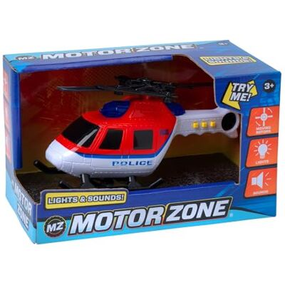 Zone John Adams 18.5cm Helicopter with lights and sound Kids' Play Emergency Vehicles Batteries included Ages 3+ Zone John Adams 18.5cm Helicopter with lights and sound Kids' Play Emergency Vehicles Batteries included Ages 3+