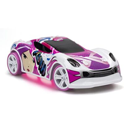 Exost YCOO 20631 Lightening Amazone, RC Vehicle with Light Up Body, High Speed Kids Stunt, 2HGhz, Girls Remote Control Car Pink, 40 x 21.5 x 23.5 cm Exost YCOO 20631 Lightening Amazone, RC Vehicle with Light Up Body, High Speed Kids Stunt, 2HGhz, Girls Remote Control Car Pink, 40 x 21.5 x 23.5 cm