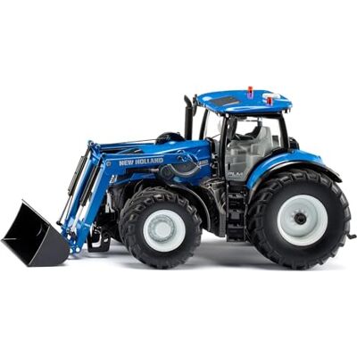 SIKU 6797, New Holland T7.315 Tractor with Front-Loader, Blue, Metal,Plastic, 1:32, Remote controlled, Without remote control module, Control via app possible SIKU 6797, New Holland T7.315 Tractor with Front-Loader, Blue, Metal,Plastic, 1:32, Remote controlled, Without remote control module, Control via app possible