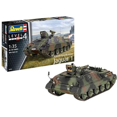 Revell 03353 Raketenjagdpanzer Jaguar 1 1:35 Scale Unbuilt/Unpainted Plastic Model Kits Revell 03353 Raketenjagdpanzer Jaguar 1 1:35 Scale Unbuilt/Unpainted Plastic Model Kits