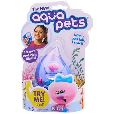 Aquapets Kitzi interactive dancing pets with musical sounds and moves. Aquapets Kitzi interactive dancing pets with musical sounds and moves.