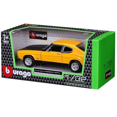 Bburago 1970 Ford Capri RS2600 Super Car 1:32 Scale Incredibly Detailed Die-Cast Replica Collectible Vehicle Model, Multiple Colours Bburago 1970 Ford Capri RS2600 Super Car 1:32 Scale Incredibly Detailed Die-Cast Replica Collectible Vehicle Model, Multiple Colours