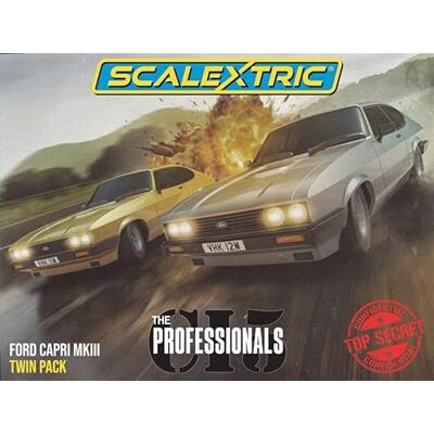 Scalextric C4642 The Professionals Capri Twin Pack Slot car racing, Silver/Gold Scalextric C4642 The Professionals Capri Twin Pack Slot car racing, Silver/Gold