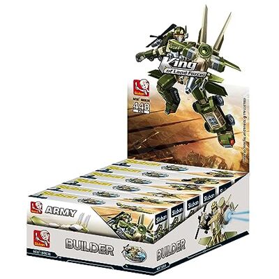 Sluban Builder King of Land Force 6 into1 M38-b0636,Multicoloured,Medium Sluban Builder King of Land Force 6 into1 M38-b0636,Multicoloured,Medium