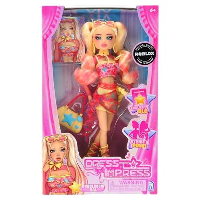 PhatMojo Dress To Impress — Bubblegum Gal Fashion Doll — Series 1 Wave 1, Pink PhatMojo Dress To Impress — Bubblegum Gal Fashion Doll — Series 1 Wave 1, Pink