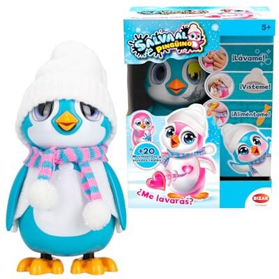 Bizak Save the Interactive Pet Blue Penguin (62008650), Spanish Version Bizak Save the Interactive Pet Blue Penguin (62008650), Spanish Version