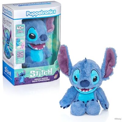 WOW! STUFF Disney Stitch Palm Puppetronic Feature Plush, Interactive Soft Toy, Talking Plush with Sounds and Actions, Electronic Plush Hand Puppet, Ages 6 Plus WOW! STUFF Disney Stitch Palm Puppetronic Feature Plush, Interactive Soft Toy, Talking Plush with Sounds and Actions, Electronic Plush Hand Puppet, Ages 6 Plus