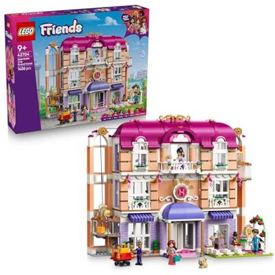 Lego Friends Heartlake City Grand Hotel Toy Miniature Model w/ 6 Mini Dolls, 2 Animal Figures & Accessories Birthday Gift for 9+ Year Old Girls 42704 Lego Friends Heartlake City Grand Hotel Toy Miniature Model w/ 6 Mini Dolls, 2 Animal Figures & Accessories Birthday Gift for 9+ Year Old Girls 42704