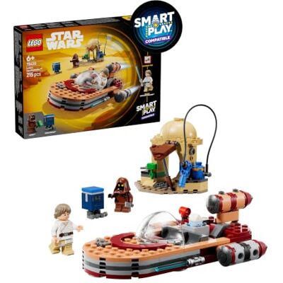 Lego Star Wars 75420 SMART Play: Luke's Landspeeder Compatible Interactive Toy Set incl. SMART Tag and Luke Skywalker Minifigure Gift Idea for 6+ Year Old Boys, Girls & Adult Fans Lego Star Wars 75420 SMART Play: Luke's Landspeeder Compatible Interactive Toy Set incl. SMART Tag and Luke Skywalker Minifigure Gift Idea for 6+ Year Old Boys, Girls & Adult Fans