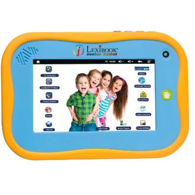 LEXIBOOK Junior Tablet The Entertaining & Learning Android Tablet for Kids 3-6, sturdy design, front camera, educational and fun content – Blue/yellow – MFC280EN LEXIBOOK Junior Tablet The Entertaining & Learning Android Tablet for Kids 3-6, sturdy design, front camera, educational and fun content – Blue/yellow – MFC280EN