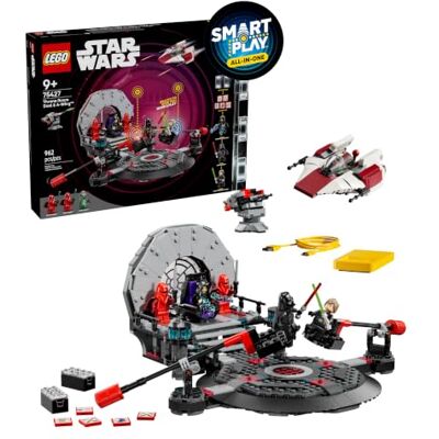 Lego Star Wars 75427 SMART Play: Throne Room Duel & A-Wing All-in-One Interactive Toy Set incl. 2 SMART Bricks, 5 Tags, 3 Minifigures & Charger Gift Idea for 9+ Year Old Boys, Girls & Adult Fans Lego Star Wars 75427 SMART Play: Throne Room Duel & A-Wing All-in-One Interactive Toy Set incl. 2 SMART Bricks, 5 Tags, 3 Minifigures & Charger Gift Idea for 9+ Year Old Boys, Girls & Adult Fans