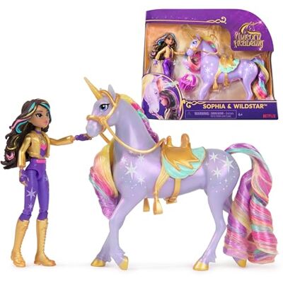 Unicorn Academy , Sophia & Wildstar Set with 2 Riding Accessories and Hair Styling Tool, Dolls and Unicorn Toys for Girls Aged 4 and up Unicorn Academy , Sophia & Wildstar Set with 2 Riding Accessories and Hair Styling Tool, Dolls and Unicorn Toys for Girls Aged 4 and up