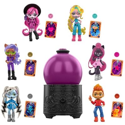Monster Cable Potions Crystal Ball Mini Dolls, Surprise 3-inch Character Figures with Water Reveal, Charm and Fortune Card (Characters May Vary), JCX99 Monster Cable Potions Crystal Ball Mini Dolls, Surprise 3-inch Character Figures with Water Reveal, Charm and Fortune Card (Characters May Vary), JCX99