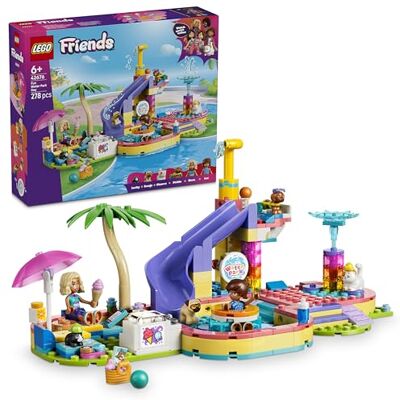 Lego Friends Fun Water Park Day Miniature Toy Set w/Slide, 2 Mini Dolls, 4 Animal Figures & Pet Accessories Birthday Gift Idea for 6+ Year Old Girls 42676 Lego Friends Fun Water Park Day Miniature Toy Set w/Slide, 2 Mini Dolls, 4 Animal Figures & Pet Accessories Birthday Gift Idea for 6+ Year Old Girls 42676