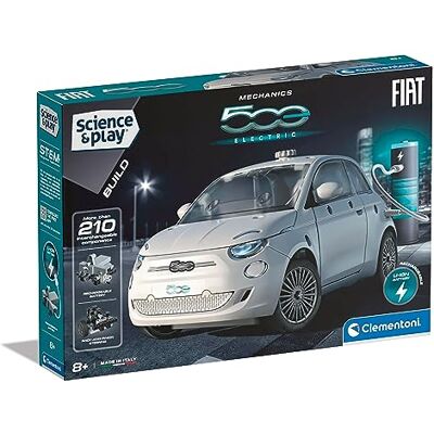 Clementoni 75085 Play Fiat 500 - Electric Car- Building Set, Science Kit for Kids Clementoni 75085 Play Fiat 500 - Electric Car- Building Set, Science Kit for Kids