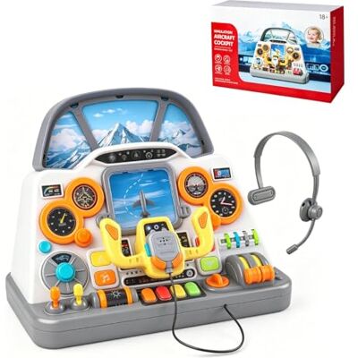 JADUFHU Interactive Jet Pilot Dashboard Toy Plane, for Kids 3+ JADUFHU Interactive Jet Pilot Dashboard Toy Plane, for Kids 3+
