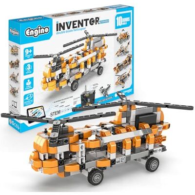 Engino Inventor Motorized Double-Blade Helicopter - 10 Models Engino Inventor Motorized Double-Blade Helicopter - 10 Models