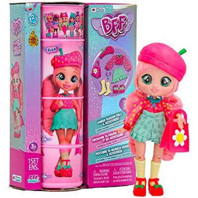 BFF by Cry Babies S2 Ella Collectible fashion Doll with long Hair, fabric Clothes & 9 Accessories Toy Gift for Girls and Boys +5 Years BFF by Cry Babies S2 Ella Collectible fashion Doll with long Hair, fabric Clothes & 9 Accessories Toy Gift for Girls and Boys +5 Years