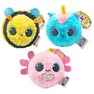 CRAZE BOUNZZ Kawaii Plushies Trio – 3-Pack Plushy Stuffed Animal Cuddly Toys,Soft Toy Set with Bouncy Ball Play Nova, Boinky & Ziggy, 6 Farbvarianten CRAZE BOUNZZ Kawaii Plushies Trio – 3-Pack Plushy Stuffed Animal Cuddly Toys,Soft Toy Set with Bouncy Ball Play Nova, Boinky & Ziggy, 6 Farbvarianten