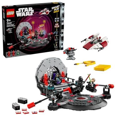 Lego Star Wars 75427 SMART Play: Throne Room Duel & A-Wing All-in-One Interactive Toy Set incl. 2 SMART Bricks, 5 Tags, 3 Minifigures & Charger Gift Idea for 9+ Year Old Boys, Girls & Adult Fans Lego Star Wars 75427 SMART Play: Throne Room Duel & A-Wing All-in-One Interactive Toy Set incl. 2 SMART Bricks, 5 Tags, 3 Minifigures & Charger Gift Idea for 9+ Year Old Boys, Girls & Adult Fans