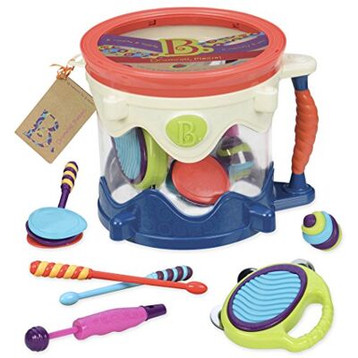 B. toys – Musical Drum – 7 Instruments Toy Drum Kit – Drumroll Please – Musical Toys for Kids 18+ Months (7 – Pieces) B. toys – Musical Drum – 7 Instruments Toy Drum Kit – Drumroll Please – Musical Toys for Kids 18+ Months (7 – Pieces)