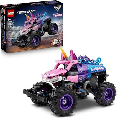 Lego Technic Monster Jam Sparkle Smash Pull-Back Truck Toy Pink Unicorn Themed Race Car Model Kit Creative Birthday Gift for 7+ Year Old Boys, Girls & Fans 42220 Lego Technic Monster Jam Sparkle Smash Pull-Back Truck Toy Pink Unicorn Themed Race Car Model Kit Creative Birthday Gift for 7+ Year Old Boys, Girls & Fans 42220