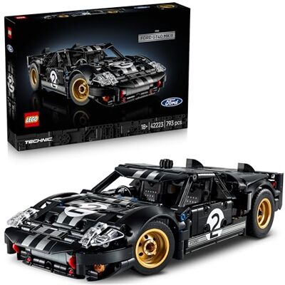 Lego Technic 1966 Ford GT40 MKII Race Car Collectible Model Kit for Adults Engineering Set w/a V8 Engine, Cool Details & Livery Gift for Motorsport Fans 42223 Lego Technic 1966 Ford GT40 MKII Race Car Collectible Model Kit for Adults Engineering Set w/a V8 Engine, Cool Details & Livery Gift for Motorsport Fans 42223