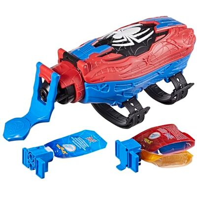 Marvel Spider-Man Real Webs Ultimate Web Blaster, 2-in-1 Blaster, Roleplay Toy, Costume, Toys, Red and Blue Marvel Spider-Man Real Webs Ultimate Web Blaster, 2-in-1 Blaster, Roleplay Toy, Costume, Toys, Red and Blue
