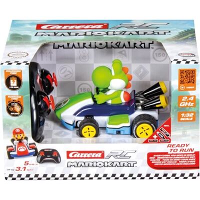 Carrera RC Mario Kart 370320002-2,4GHz Mario Kart Race Kart 1:32 Yoshi With Precise 2.4GHz Control -1:32 Scale Length: 12cm Width: 8cm Height: 8cm Carrera RC Mario Kart 370320002-2,4GHz Mario Kart Race Kart 1:32 Yoshi With Precise 2.4GHz Control -1:32 Scale Length: 12cm Width: 8cm Height: 8cm