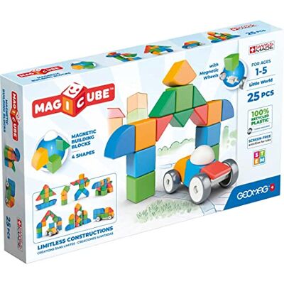 Geomag Magicube Shapes Little World 25 Magnetic Building Kit Geomag Magicube Shapes Little World 25 Magnetic Building Kit
